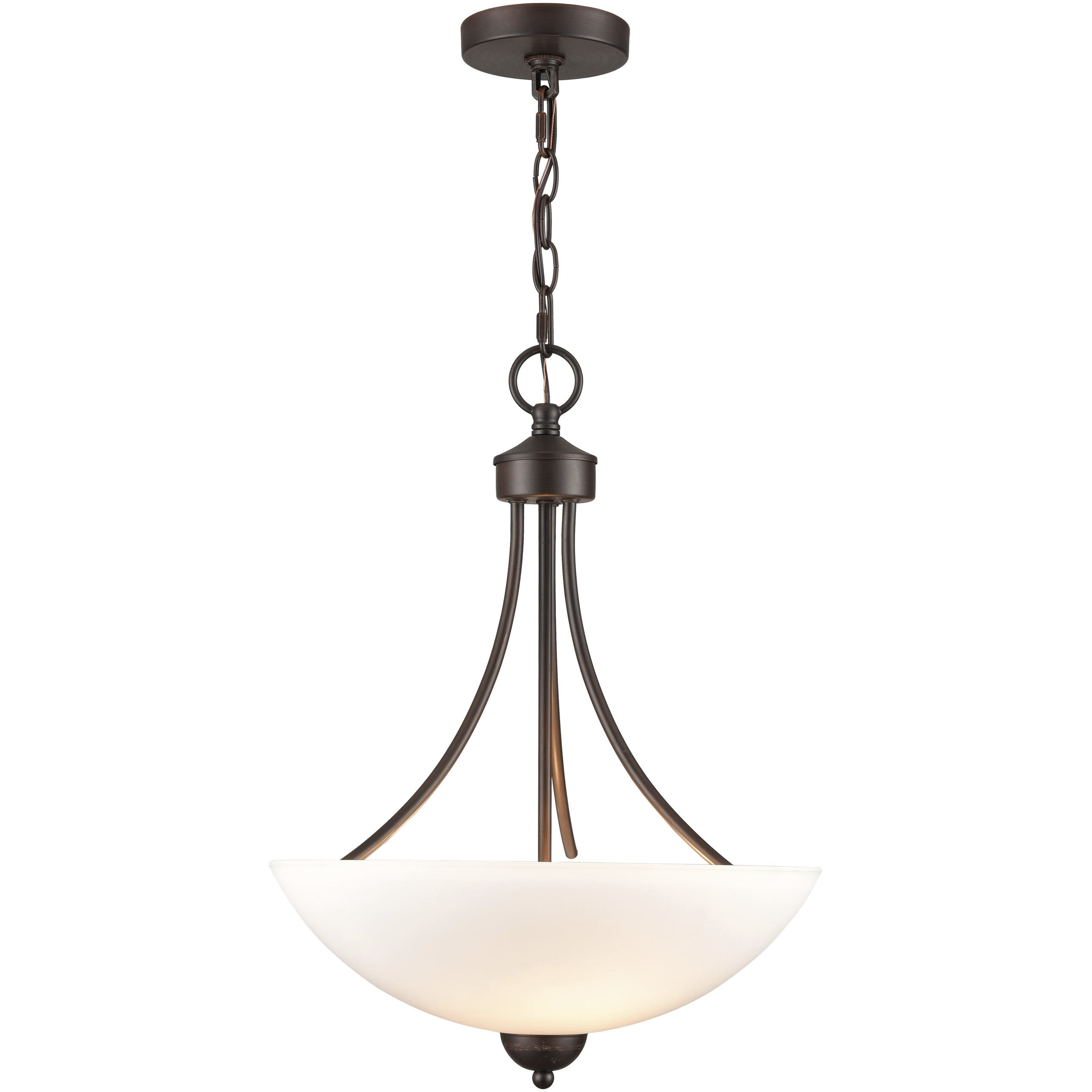 Ivey Lake 2 Light 15 inch Rubbed Bronze Pendant Ceiling Light